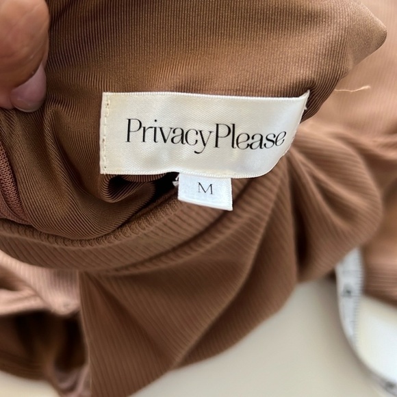 Privacy Please Lorraine Mini Dress in Taupe - Picture 6 of 8